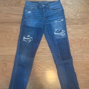 American Eagle Tomgirl Blue Jeans